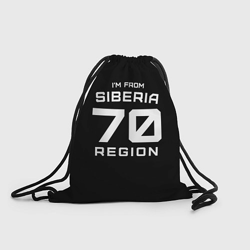 Мешок для обуви Im from Siberia: 70 Region / 3D-принт – фото 1