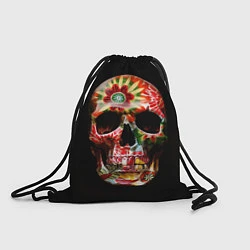 Рюкзак-мешок Расписной череп, цвет: 3D-принт