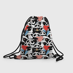 Рюкзак-мешок Funny Pandas, цвет: 3D-принт