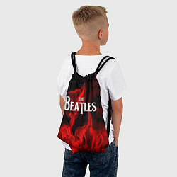 Рюкзак-мешок The Beatles: Red Flame, цвет: 3D-принт — фото 2