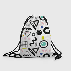 Рюкзак-мешок Минималистичная геометрия, цвет: 3D-принт