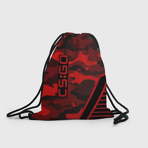 Мешок для обуви CS:GO Red Camo / 3D-принт – фото 1