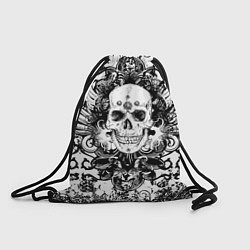 Рюкзак-мешок Grunge Skull, цвет: 3D-принт