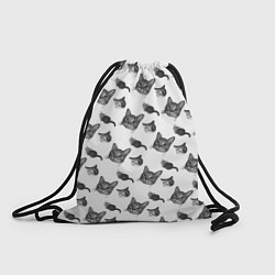 Рюкзак-мешок Кошки и мышки, цвет: 3D-принт