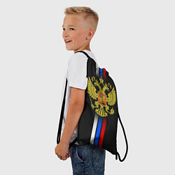 Рюкзак-мешок Российский триколор, цвет: 3D-принт — фото 2