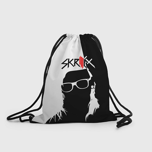 Мешок для обуви Skrillex: Black & White / 3D-принт – фото 1