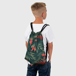 Рюкзак-мешок Зеленые тропики, цвет: 3D-принт — фото 2