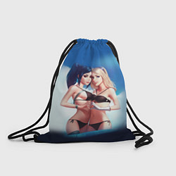 Рюкзак-мешок Sona & Akali: LoL, цвет: 3D-принт