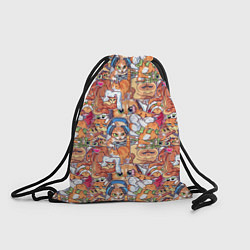 Рюкзак-мешок Котобомбинг, цвет: 3D-принт