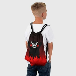 Рюкзак-мешок Kumamon: Hell Flame, цвет: 3D-принт — фото 2