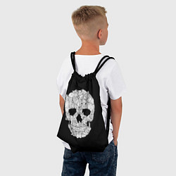 Рюкзак-мешок Sketchy Cat Skull, цвет: 3D-принт — фото 2