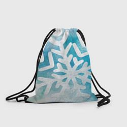 Рюкзак-мешок Снежная акварель, цвет: 3D-принт