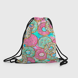 Рюкзак-мешок Сахарные пончики, цвет: 3D-принт