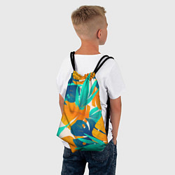Рюкзак-мешок Лазурные тропики, цвет: 3D-принт — фото 2