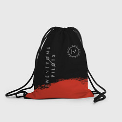 Рюкзак-мешок 21 Pilots: Red & Black, цвет: 3D-принт
