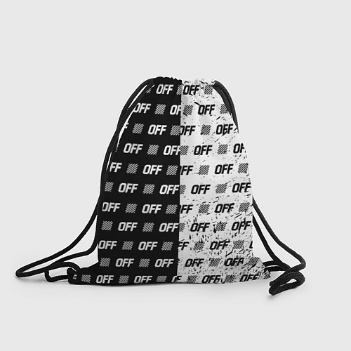Мешок для обуви Off-White: Black & White / 3D-принт – фото 1