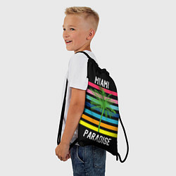 Рюкзак-мешок Miami Paradise, цвет: 3D-принт — фото 2