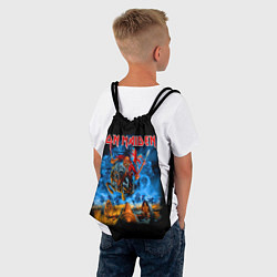 Рюкзак-мешок Iron Maiden: Great Britain Warriors, цвет: 3D-принт — фото 2
