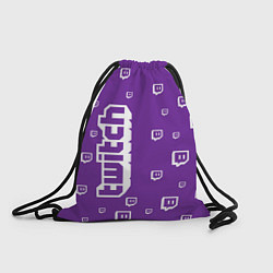 Рюкзак-мешок Twitch TV, цвет: 3D-принт