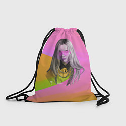 Рюкзак-мешок Billie Eilish: Pink Fashion, цвет: 3D-принт