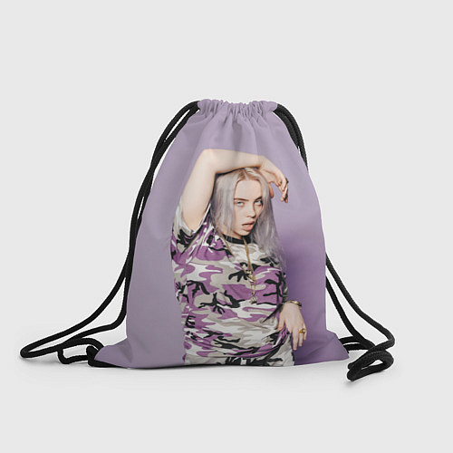 Мешок для обуви Billie Eilish: Violet Camo / 3D-принт – фото 1