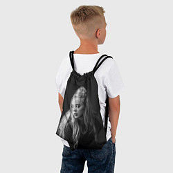 Рюкзак-мешок Billie Eilish: Black Fashion, цвет: 3D-принт — фото 2