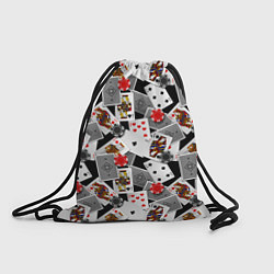 Рюкзак-мешок Игральные карты и фишки, цвет: 3D-принт