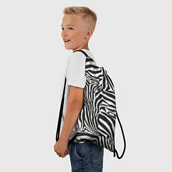 Рюкзак-мешок Полосы шкура зебры, цвет: 3D-принт — фото 2