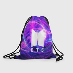 Рюкзак-мешок BTS: Violet Neon, цвет: 3D-принт