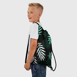 Рюкзак-мешок Листья пальмы, цвет: 3D-принт — фото 2