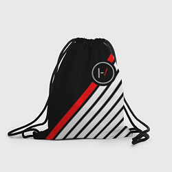Рюкзак-мешок 21 Pilots: Black Logo, цвет: 3D-принт