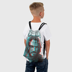 Рюкзак-мешок Cyberpunk 2077: Keanu Glitch, цвет: 3D-принт — фото 2