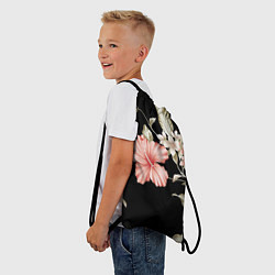 Рюкзак-мешок Красивые Цветочки, цвет: 3D-принт — фото 2