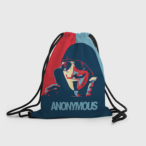 Мешок для обуви Anonymous поп арт мем / 3D-принт – фото 1