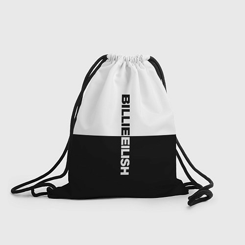 Мешок для обуви BILLIE EILISH: White & Black / 3D-принт – фото 1