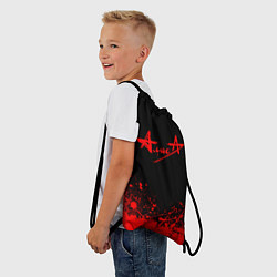 Рюкзак-мешок АлисА на спине, цвет: 3D-принт — фото 2