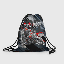 Рюкзак-мешок Road rider мотоциклист, цвет: 3D-принт