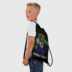 Рюкзак-мешок MINECRAFT ЗОМБИ, цвет: 3D-принт — фото 2