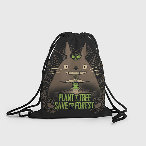 Мешок для обуви Plant a tree Save the forest / 3D-принт – фото 1