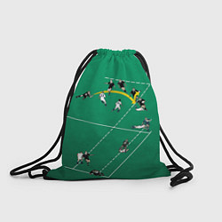 Рюкзак-мешок Игра в регби, цвет: 3D-принт