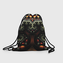 Рюкзак-мешок ФРАКТАЛЬНЫЙ ОПТИЧЕСКИЙ УЗОР, цвет: 3D-принт