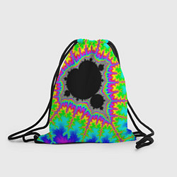 Рюкзак-мешок Фрактальная кислотная черная дыра - множество Манд, цвет: 3D-принт