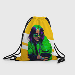Рюкзак-мешок Green Eilish, цвет: 3D-принт