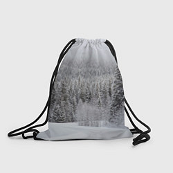Рюкзак-мешок Зимняя природа, цвет: 3D-принт