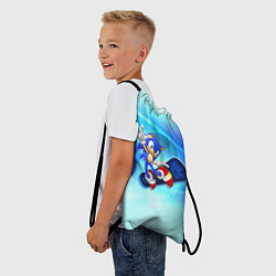 Рюкзак-мешок Соник, цвет: 3D-принт — фото 2