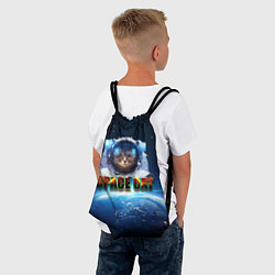 Рюкзак-мешок Космический кот, цвет: 3D-принт — фото 2