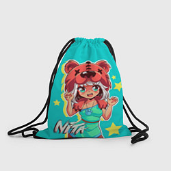 Рюкзак-мешок BEAR GIRL, цвет: 3D-принт
