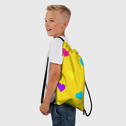Рюкзак-мешок СЕРДЕЧКИ, цвет: 3D-принт — фото 2