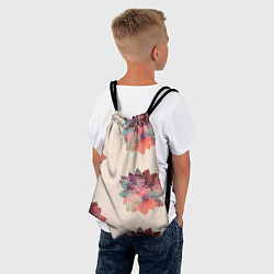 Рюкзак-мешок Цветочный арт, цвет: 3D-принт — фото 2