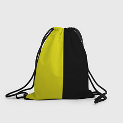 Рюкзак-мешок BLACK YELLOW, цвет: 3D-принт